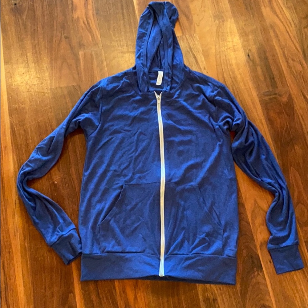 Light weight zip hoodie